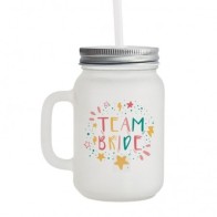 Jarra Sublimación con tapa y pajita